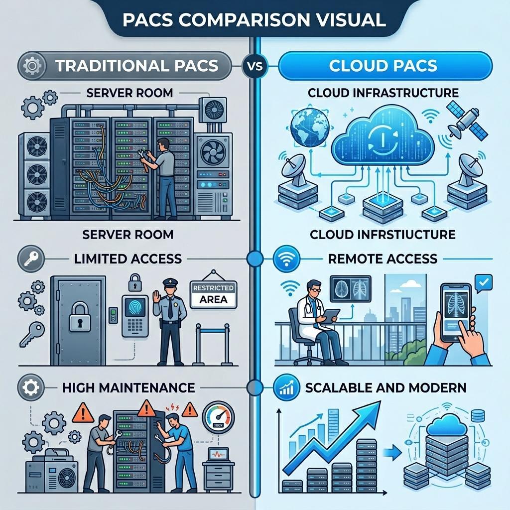 Porównanie tradycyjnego PACS i Cloud PACS w obrazowaniu ortopedycznym - PostDICOM